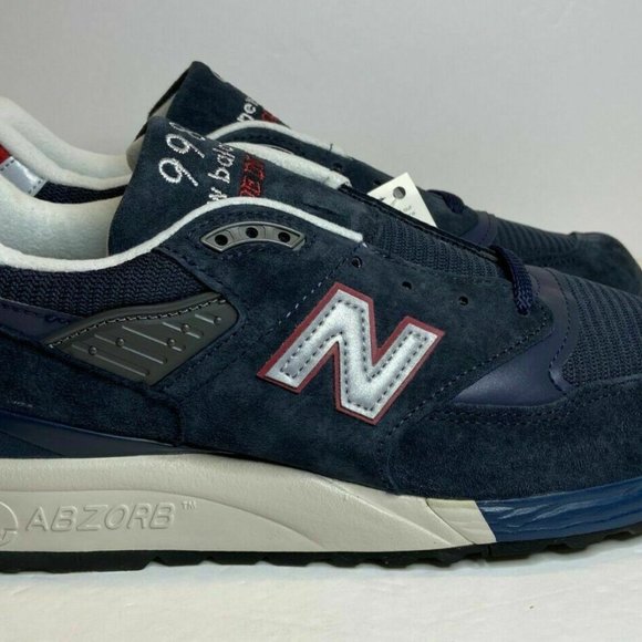 New Balance 998 J Crew X Navy Men's Suede Sneakers - Picture 6 of 8